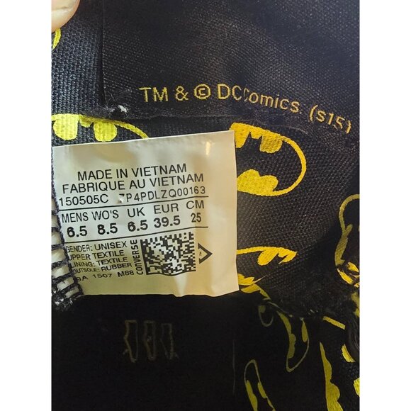 Converse Batman Chuck Taylor All Star Hi Top Shoes DC Comics Men 6.5 Women 8.5 - Picture 9 of 9